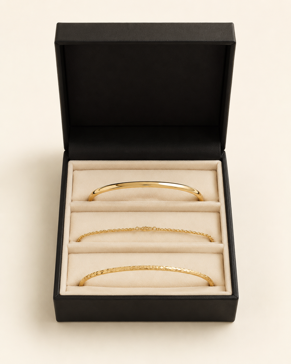 Coffret Stack Doré — concept de coffret Elora